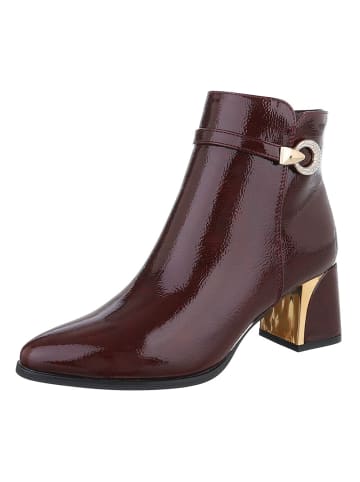 Ital-Design High Heel in Weinrot