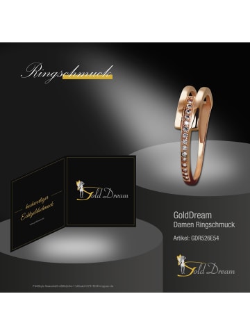 GoldDream Goldring 333 Rosegold - 8 Karat, Apart Größe 54 (17,2)