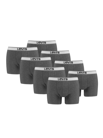 Levi´s Boxershorts LEVIS MEN VINTAGE HEATHER BOXER BRIEF 8er Pack in Black