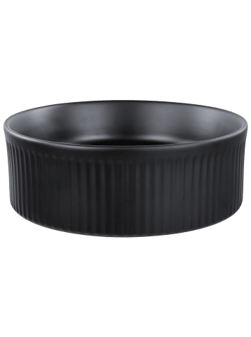 Beliani Waschbecken GELDO in Schwarz - (W) 37 x (H) 13 x (L) 37 cm