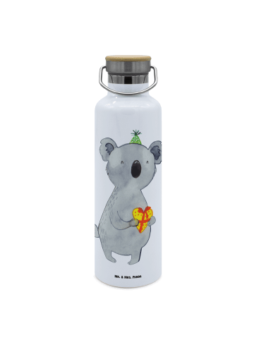 Mr. & Mrs. Panda Trinkflasche Koala Geschenk ohne Spruch in Weiß
