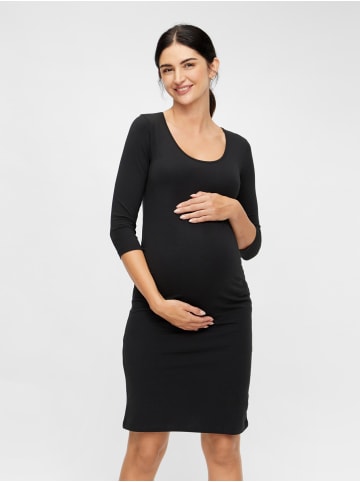 mama licious Knielanges Stretch Umstandskleid MLLEA in Schwarz-2