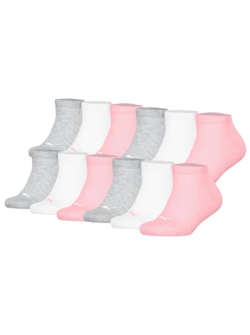 Puma Socken 12er Pack in Grau/Weiß/Rosa