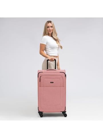Redolz Essentials 12 LARGE 4 Rollen Trolley 79 cm mit Dehnfalte in rose