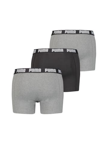 Puma Boxershort 3er Pack in Grau/Dunkelgrau