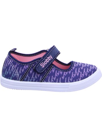Slobby Stoffslipper in blau