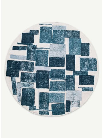 Louis de Poortere Teppich Ice Blue in Blau