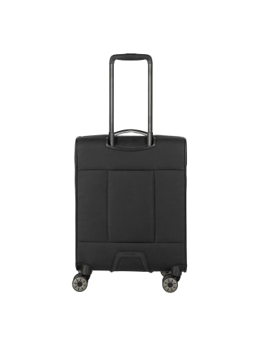 travelite Jetpack Light 4 Rollen Kabinentrolley 55 cm in schwarz