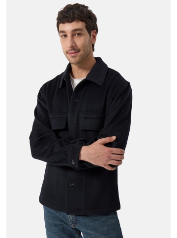 CASH-MERE.CH Wolle Hemd in Navy Blau