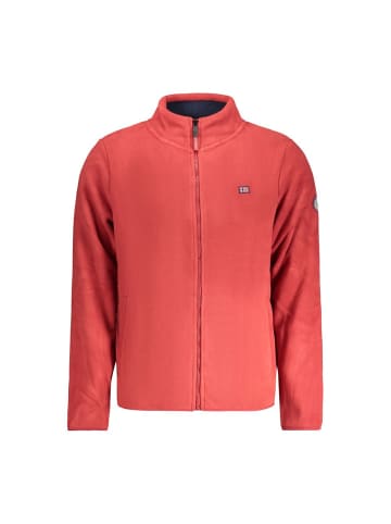 Rot Polyester Herren Sweatjacke