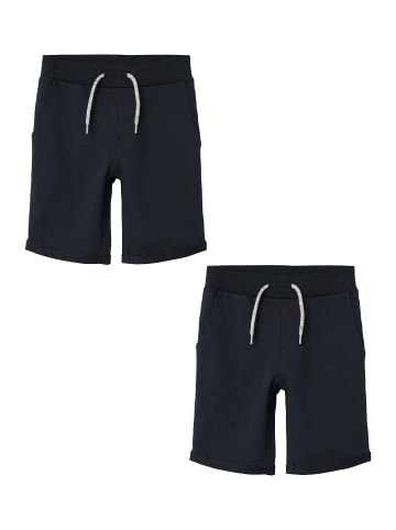 name it Shorts 2er-Set elastischer Bund in Dunkelblau-2