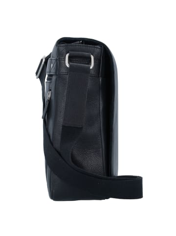 Leonhard Heyden Berlin Umhängetasche Leder 38 cm schwarz