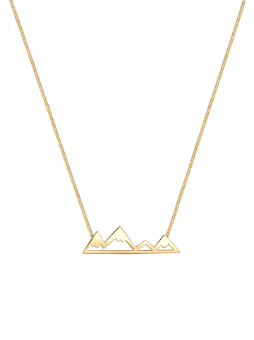 Elli Halskette 925 Sterling Silber Berge in Gold