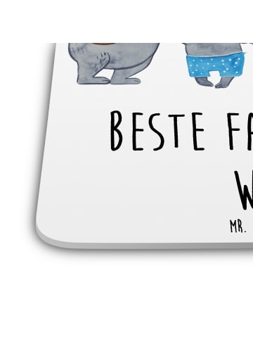 Mr. & Mrs. Panda Tassenuntersetzer Koala Familie zwei mit Spruch in Weiß