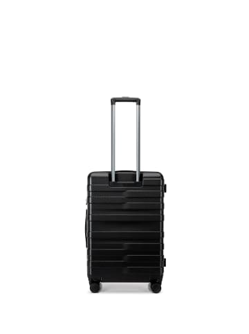 Wittchen Medium suitcase and cosmetic case with horizontal stripes in Black