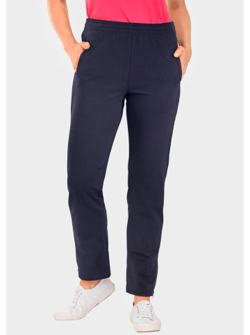 GOLDNER Stoffhose Freizeithose mit Reißverschluss in marine