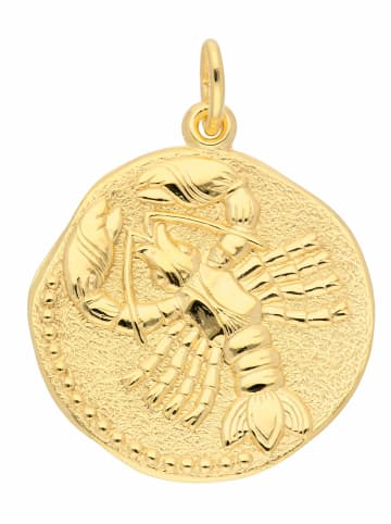 Adeliás 333 Gold Sternzeichen Anhänger Krebs Ø 18,2 mm in gold
