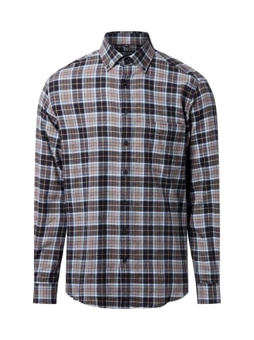 Andrew James Flanellhemd in anthrazit blau - 0003