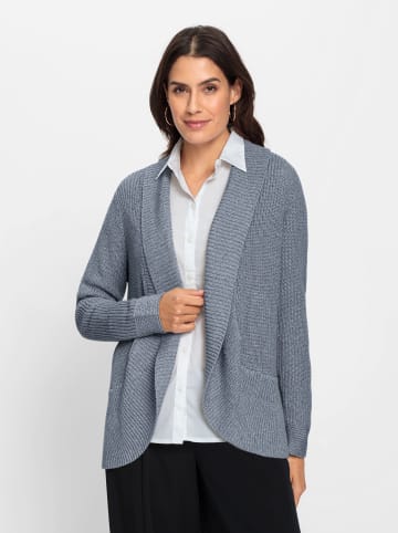 WITT WEIDEN Strickjacke in rauchblau-meliert
