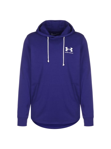 Under Armour Trainingskapuzenpullover Rival Terry LC in blau / weiß