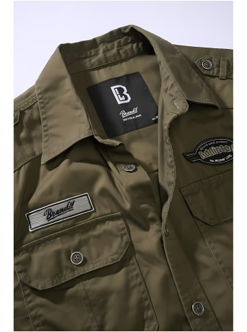 Brandit Hemd "Luis Vintage Shirt Short Sleeve" in Khaki