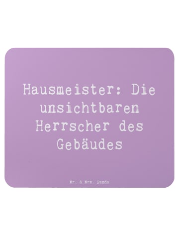 Mr. & Mrs. Panda Mauspad Spruch Hausmeister Macht mit Spruch in Lavendeltraum