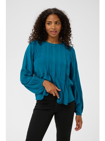 Kaffe Langarm-Bluse KAaria Regular fit in Lyons Blue