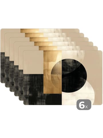 MuchoWow Platzset - Tischset (6-teilig)  Gold