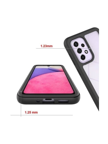 COFI 1453 360° Rundum Schutz Case mit Schutzglas für Google Pixel 9 / 9 Pro in Schwarz