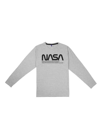 United Labels NASA Schlafanzug Pyjama Set Langarm in grau/schwarz