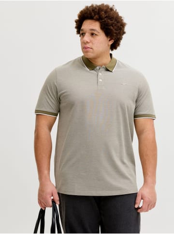 JACK & JONES PLUS Poloshirt in Martini Olive