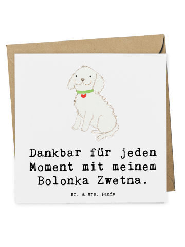 Mr. & Mrs. Panda Deluxe Karte Bolonka Zwetna Moment mit Spruch in Weiß