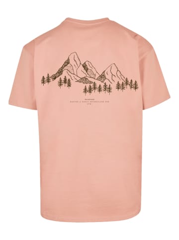 F4NT4STIC Herren T-Shirt Oversized PLUS SIZE Mountain Berge in amber