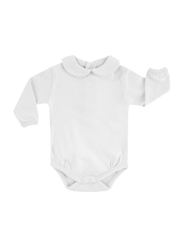 Jacky Langarmbody mit Bubikragen festlich in weiß