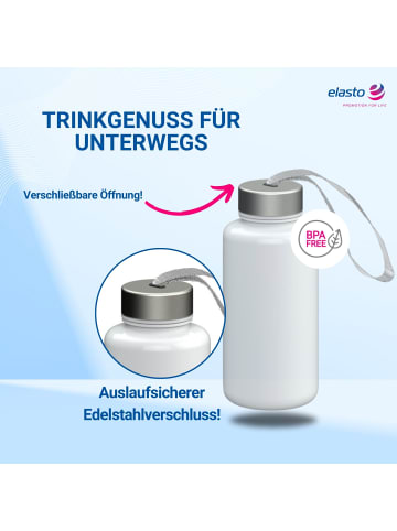 elasto Trinkflasche "Pure" in weiß - 1 l