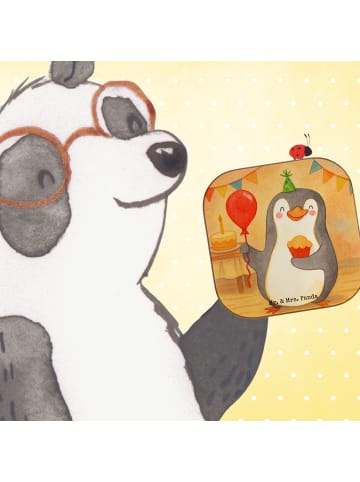 Mr. & Mrs. Panda Untersetzer Pinguin Geburtstag Design ohne Spruch in Weiß