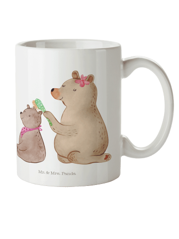 Mr. & Mrs. Panda Plastikbecher Bär Kind ohne Spruch in Weiß