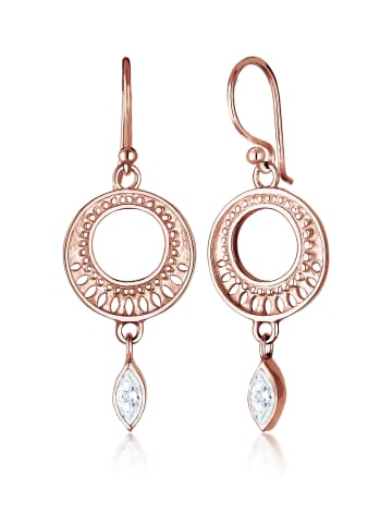 Elli Ohrringe 925 Sterling Silber Ornament in Rosegold