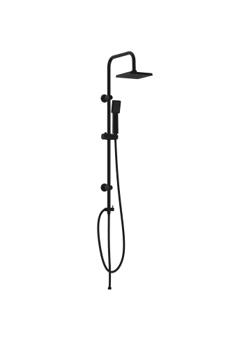 Eisl EASY ENERGY Überkopfbrause-Set, Schwarz matt