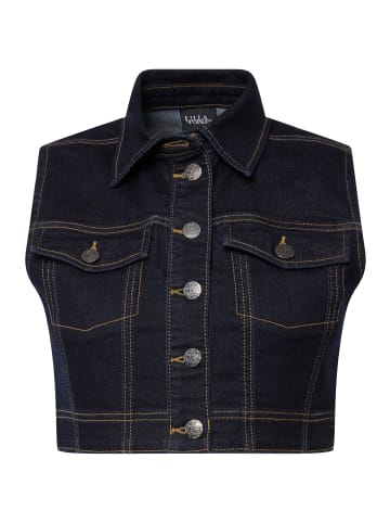 Ulla Popken Jeansweste in rinsed wash