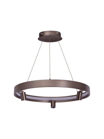 näve LED Pendelleuchte "TRISTAN" in silber - (L)58cm x (B)58cm x (H)150cm