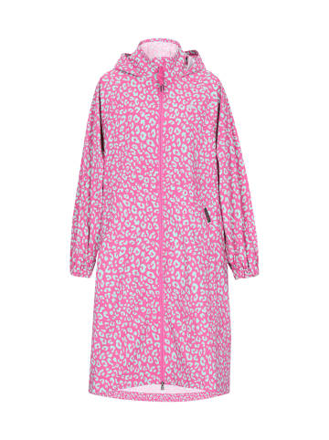Schmuddelwedda Women Coat in aqua pink leo