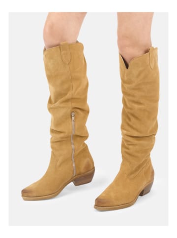 Felmini Wide Fit Stiefel in Hellbraun