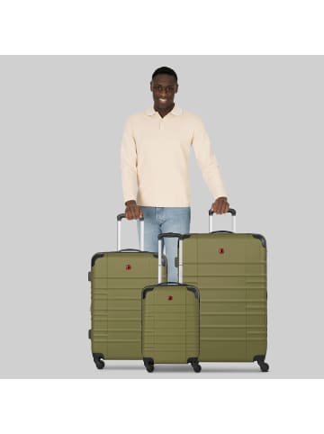Wenger Amplar Evo 4 Rollen Kofferset 3-teilig mit Dehnfalte in olive