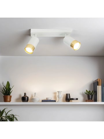 Licht-Erlebnisse Spot Strahler (B)25 x (L)7.4 x (H)16 cm in Weiß Gold