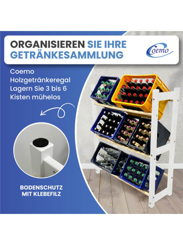 Mein-Regal Regal Thore Getränkeregal  in Weiß