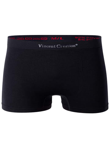 Vincent Creation® Boxershorts 12er Pack, Microfaser - Seamless in schw/rot/blau/grau