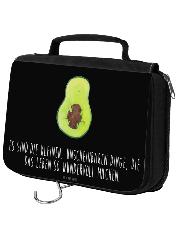 Mr. & Mrs. Panda Toilettentasche Avocado Kern mit Spruch in Kreidetafel