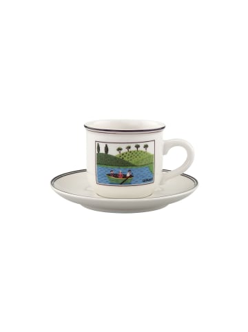 Villeroy & Boch Espressotasse mit Untertasse Design Naif in 100 ml in bunt