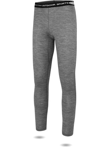 Normani Outdoor Sports Kinder Merino Unterhose Mackay in Grau